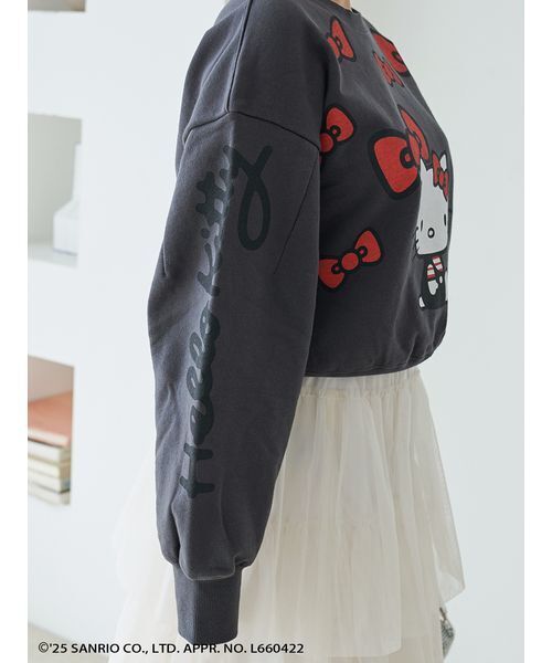 SNIDEL（スナイデル）の「【HELLO KITTY】バリエプルオーバー（スウェット・レディース・バーガンディー/グレー/ブラック・F）」の16枚目の写真