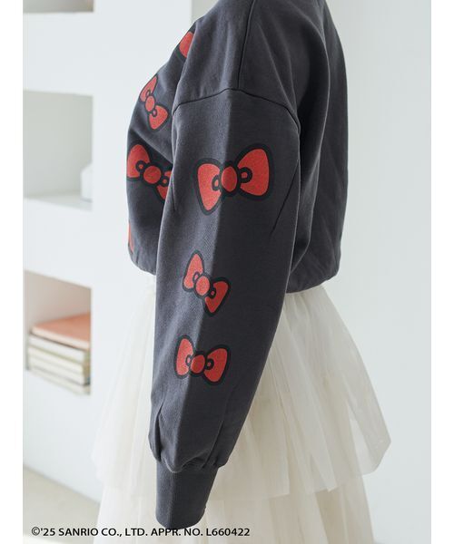 SNIDEL（スナイデル）の「【HELLO KITTY】バリエプルオーバー（スウェット・レディース・バーガンディー/グレー/ブラック・F）」の17枚目の写真