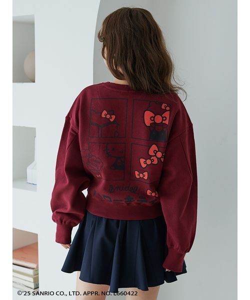 SNIDEL（スナイデル）の「【HELLO KITTY】バリエプルオーバー（スウェット・レディース・バーガンディー/グレー/ブラック・F）」の21枚目の写真