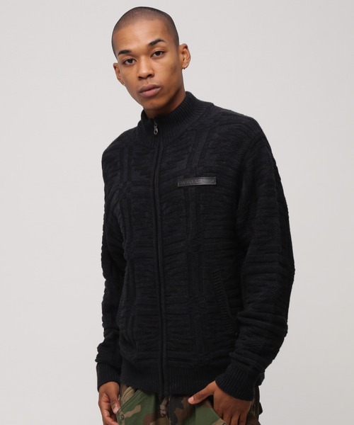 NATIVE JACQUARD STAND KNIT / ネイティブ ジャガード スタンドニット