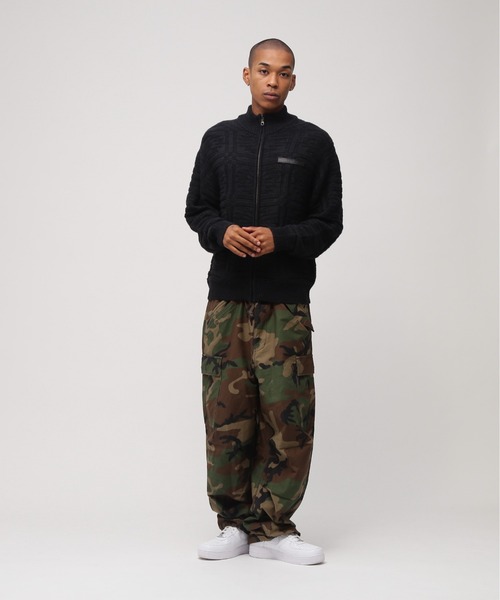 NATIVE JACQUARD STAND KNIT / ネイティブ ジャガード スタンドニット