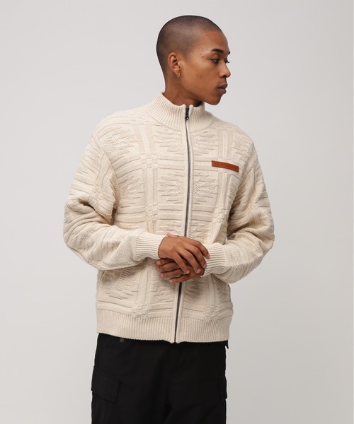 NATIVE JACQUARD STAND KNIT / ネイティブ ジャガード スタンドニット