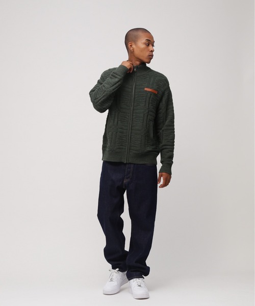 NATIVE JACQUARD STAND KNIT / ネイティブ ジャガード スタンドニット