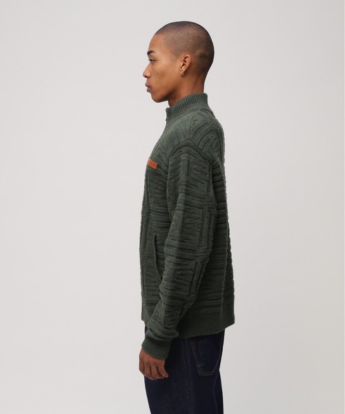 AVIREX(アヴィレックス)の「NATIVE JACQUARD STAND KNIT / ネイティブ ジャガード スタンドニット / AVIREX / アヴィレックス(ニット/セーター・メンズ・ブラック/アイボリー/グリーン・MEDIUM/LARGE/X-LARGE/XX-LARGE)」の9枚目の写真