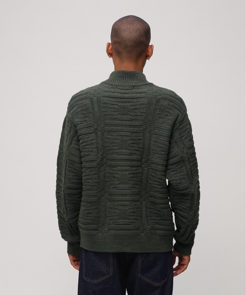 AVIREX(アヴィレックス)の「NATIVE JACQUARD STAND KNIT / ネイティブ ジャガード スタンドニット / AVIREX / アヴィレックス(ニット/セーター・メンズ・ブラック/アイボリー/グリーン・MEDIUM/LARGE/X-LARGE/XX-LARGE)」の10枚目の写真