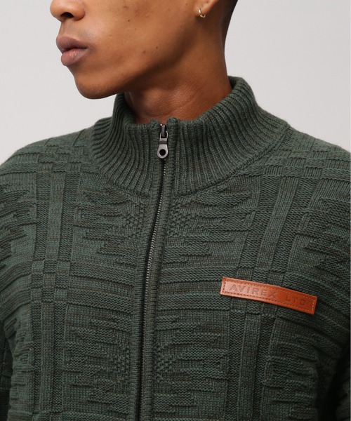 AVIREX(アヴィレックス)の「NATIVE JACQUARD STAND KNIT / ネイティブ ジャガード スタンドニット / AVIREX / アヴィレックス(ニット/セーター・メンズ・ブラック/アイボリー/グリーン・MEDIUM/LARGE/X-LARGE/XX-LARGE)」の7枚目の写真
