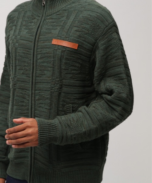 AVIREX(アヴィレックス)の「NATIVE JACQUARD STAND KNIT / ネイティブ ジャガード スタンドニット / AVIREX / アヴィレックス(ニット/セーター・メンズ・ブラック/アイボリー/グリーン・MEDIUM/LARGE/X-LARGE/XX-LARGE)」の11枚目の写真