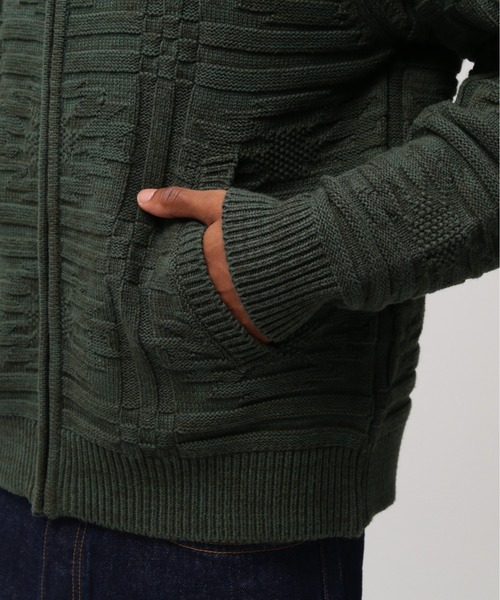AVIREX(アヴィレックス)の「NATIVE JACQUARD STAND KNIT / ネイティブ ジャガード スタンドニット / AVIREX / アヴィレックス(ニット/セーター・メンズ・ブラック/アイボリー/グリーン・MEDIUM/LARGE/X-LARGE/XX-LARGE)」の8枚目の写真