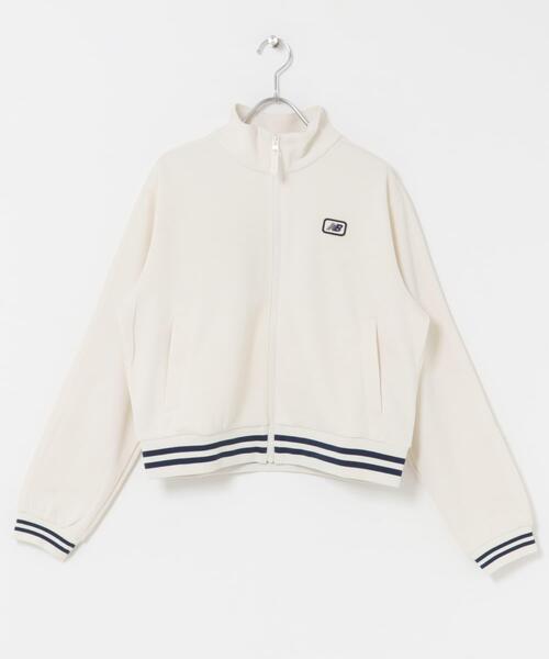 NEW BALANCE（ニューバランス）の「NEW BALANCE　Post Season ピケトラックジャケット（ブルゾン・レディース・アイボリー/ブラック・SMALL）」の2枚目の写真