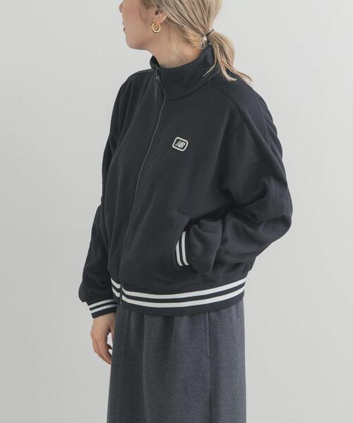 NEW BALANCE（ニューバランス）の「NEW BALANCE　Post Season ピケトラックジャケット（ブルゾン・レディース・アイボリー/ブラック・SMALL）」の4枚目の写真