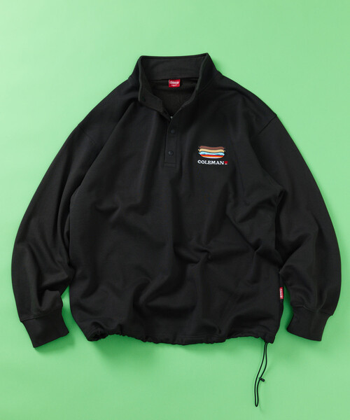 COLEMAN（コールマン）の「Coleman/コールマン 別注 バックプリント スピンドル ハーフスナップスウェット（スウェット・メンズ・ライトグレー/チャコールグレー/オフホワイト/マスタード・MEDIUM/LARGE）」の16枚目の写真