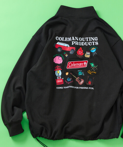 COLEMAN（コールマン）の「Coleman/コールマン 別注 バックプリント スピンドル ハーフスナップスウェット（スウェット・メンズ・ライトグレー/チャコールグレー/オフホワイト/マスタード・MEDIUM/LARGE）」の11枚目の写真