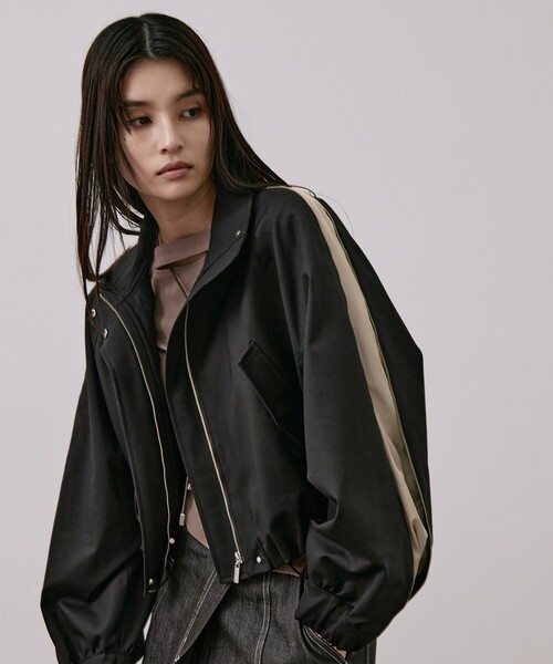 新作》ジップアップブルゾンジャケット｜軽羽織/アウター/秋服