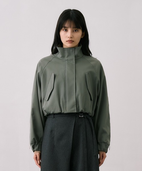 UNITED TOKYO(ユナイテッドトウキョウ)の「【残りわずか!】【一番売れてるブルゾン!】ジップアップブルゾンジャケット|軽羽織/アウター/秋服(ブルゾン・レディース・アイボリー/ブラック/カーキ・1/2)」の13枚目の写真