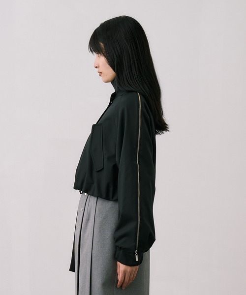 UNITED TOKYO(ユナイテッドトウキョウ)の「【残りわずか!】【一番売れてるブルゾン!】ジップアップブルゾンジャケット|軽羽織/アウター/秋服(ブルゾン・レディース・アイボリー/ブラック/カーキ・1/2)」の21枚目の写真