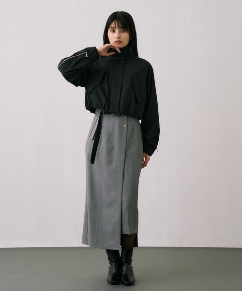 UNITED TOKYO(ユナイテッドトウキョウ)の「【残りわずか!】【一番売れてるブルゾン!】ジップアップブルゾンジャケット|軽羽織/アウター/秋服(ブルゾン・レディース・アイボリー/ブラック/カーキ・1/2)」の19枚目の写真