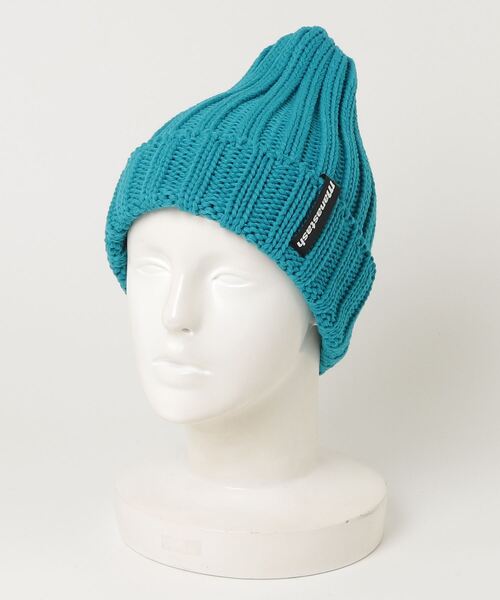 MANASTASH（マナスタッシュ）の「MANASTASH/マナスタッシュ　90'S LOGO BEANIE II/ロゴビーニー（ニットキャップ/ビーニー・メンズ・レッド系その他4/その他17/オリーブ系/イエロー/ブルー/パープル/ブラック・F）」の4枚目の写真