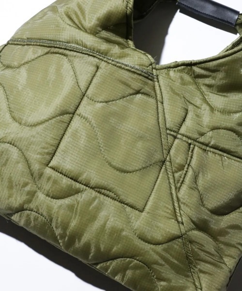 THRIFTY LOOK（スリフティールック）の「THRIFTY LOOK スリフティルック / TRIANGLE LARGE TOTE（トートバッグ・メンズ・オリーブ・FREE）」の8枚目の写真