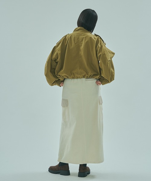 SPALDING(スポルディング)の「(SPALDING x ROSE BUD)FLEECE SKIRT(スカート・レディース・ホワイト/ブラウン・ONE SIZE)」の10枚目の写真