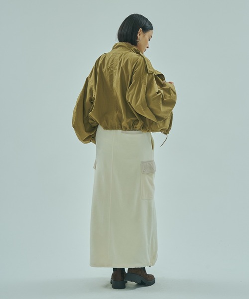 SPALDING(スポルディング)の「(SPALDING x ROSE BUD)FLEECE SKIRT(スカート・レディース・ホワイト/ブラウン・ONE SIZE)」の11枚目の写真