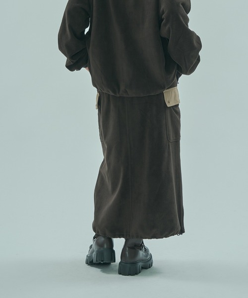 SPALDING(スポルディング)の「(SPALDING x ROSE BUD)FLEECE SKIRT(スカート・レディース・ホワイト/ブラウン・ONE SIZE)」の16枚目の写真