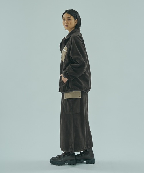 SPALDING(スポルディング)の「(SPALDING x ROSE BUD)FLEECE SKIRT(スカート・レディース・ホワイト/ブラウン・ONE SIZE)」の20枚目の写真