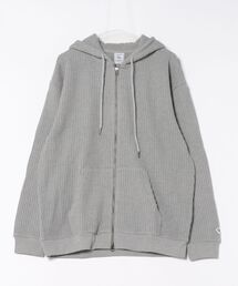 TRANSITION（トランジション）の「【JEMORGAN LONG JOHNS】ビッグワッフルZIPパーカー ダブルジップパーカー フーデッドパーカー（パーカー）」