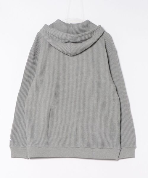 JEMORGAN(ジェーイーモーガン)の「【JEMORGAN LONG JOHNS】ビッグワッフルZIPパーカー ダブルジップパーカー フーデッドパーカー(パーカー・メンズ・ブラック/トップグレー・2/3/4)」の3枚目の写真