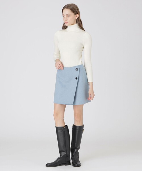 クレストブリッジチェックリバーポリウール巻きスカート（スカート