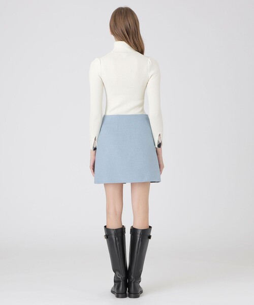 クレストブリッジチェックリバーポリウール巻きスカート（スカート