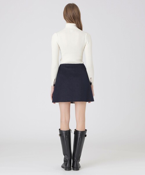 クレストブリッジチェックリバーポリウール巻きスカート（スカート