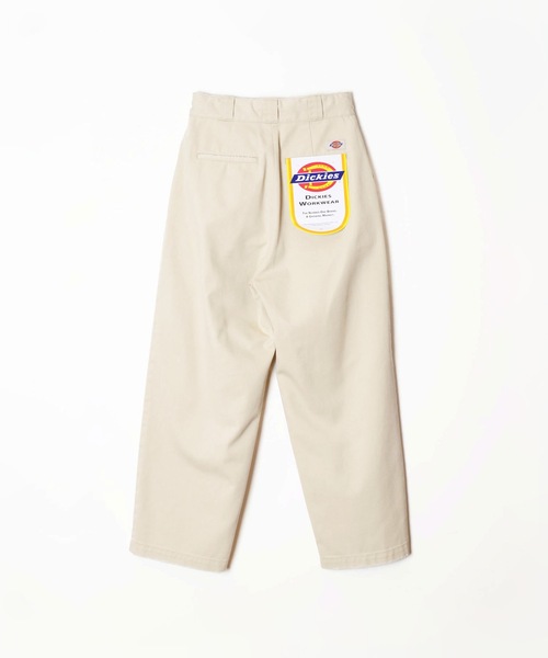 Dickies(ディッキーズ)の「DICKIES DRAWSTRINGS DAMAGE 2TUCK PANTS ディッキーズドローストリングスダメージツータックパンツ(チノパンツ・レディース・ホワイト/ベージュ系/ブラック・ONE SIZE)」の4枚目の写真
