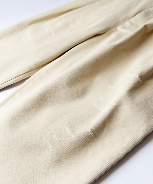Dickies(ディッキーズ)の「DICKIES DRAWSTRINGS DAMAGE 2TUCK PANTS ディッキーズドローストリングスダメージツータックパンツ(チノパンツ・レディース・ホワイト/ベージュ系/ブラック・ONE SIZE)」の7枚目の写真
