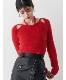 MURUA | ミニシャギーカットアウトニット(ニット/セーター)