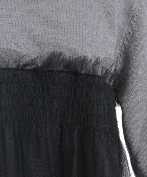 axes femme(アクシーズファム)の「チュールカットプルオーバー(Tシャツ/カットソー・レディース・ブラック/グレー・FREE)」の21枚目の写真