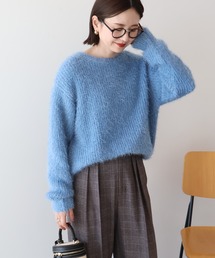 AMERICAN HOLIC | 【WEB限定】フェザーゆるニットプルオーバー(ニット/セーター)
