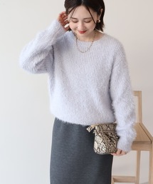 AMERICAN HOLIC | 【WEB限定】フェザーゆるニットプルオーバー(ニット/セーター)