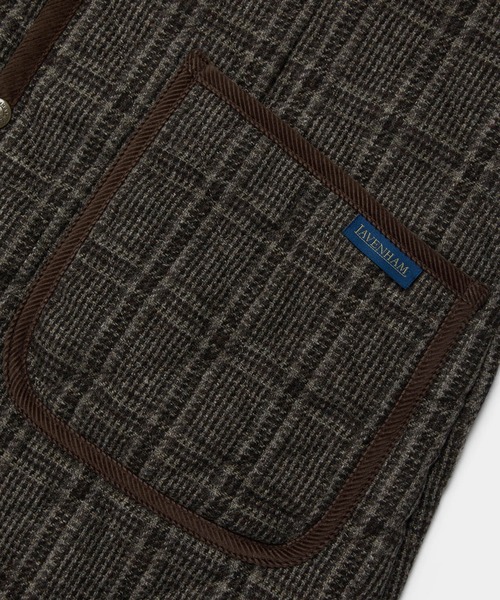 LAVENHAM(ラベンハム)の「Lavenham Exclusive - Wool Cornard Coat Womens / ウール コナード コート ウィメンズ(その他アウター・レディース・ダークブラウン・10/16/14/12/8/6)」の6枚目の写真