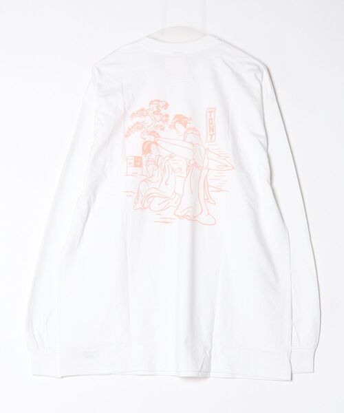 ROSE BUD(ローズバッド)の「Tony Taizsun UKIYOE LS TEE(Tシャツ/カットソー・レディース・ブラック/ホワイト・L/XL)」の3枚目の写真