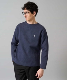 a.v.v（アーヴェヴェ）の「【洗濯機で洗える】ワンポイント刺繍ボートネックニット（ニット/セーター）」