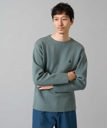 a.v.v（アーヴェヴェ）の「【洗濯機で洗える】ワンポイント刺繍ボートネックニット（ニット/セーター）」