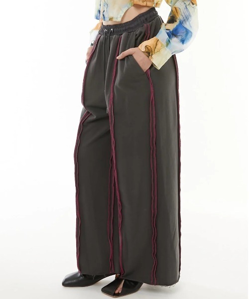 casane(カサネ)の「CASANE(カサネ)Heavyweight color stitch pants(その他パンツ・レディース・ブラック/チャコールグレー・1/2)」の12枚目の写真