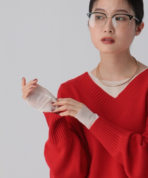 LEPSIM(レプシィム)の「針抜きテレコインナー 601689(Tシャツ/カットソー・レディース・チャコールグレー/アイボリー/ブラック/ブラウン・FREE)」の1枚目の写真