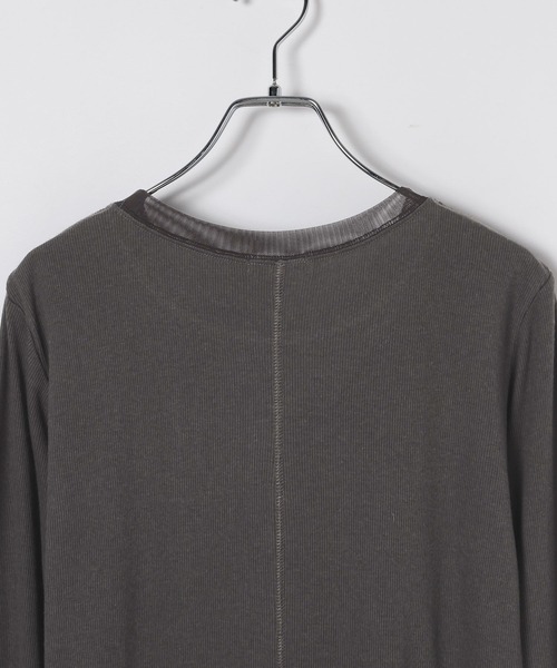 LEPSIM(レプシィム)の「針抜きテレコインナー 601689(Tシャツ/カットソー・レディース・チャコールグレー/アイボリー/ブラック/ブラウン・FREE)」の10枚目の写真