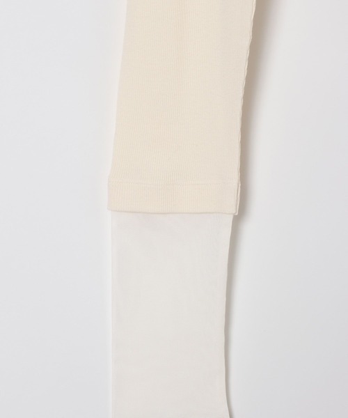 LEPSIM(レプシィム)の「針抜きテレコインナー 601689(Tシャツ/カットソー・レディース・チャコールグレー/アイボリー/ブラック/ブラウン・FREE)」の12枚目の写真