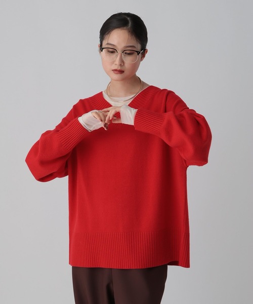 LEPSIM(レプシィム)の「針抜きテレコインナー 601689(Tシャツ/カットソー・レディース・チャコールグレー/アイボリー/ブラック/ブラウン・FREE)」の18枚目の写真