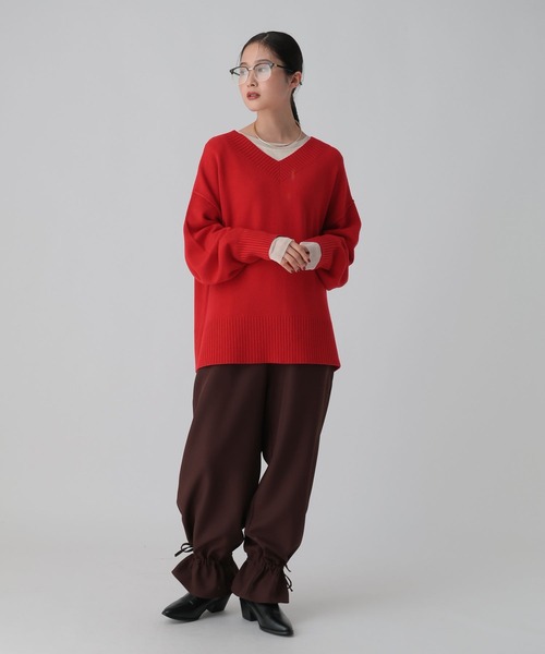 LEPSIM(レプシィム)の「針抜きテレコインナー 601689(Tシャツ/カットソー・レディース・チャコールグレー/アイボリー/ブラック/ブラウン・FREE)」の20枚目の写真