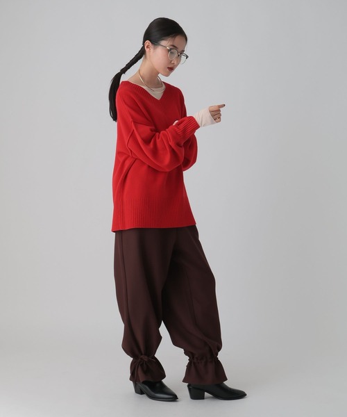 LEPSIM(レプシィム)の「針抜きテレコインナー 601689(Tシャツ/カットソー・レディース・チャコールグレー/アイボリー/ブラック/ブラウン・FREE)」の21枚目の写真