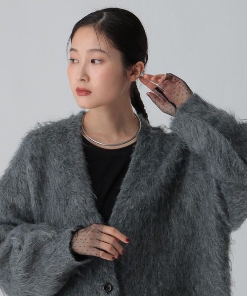 LEPSIM（レプシィム）の「針抜きテレコインナー　601689（Tシャツ/カットソー・レディース・チャコールグレー/アイボリー/ブラック/ブラウン/ピンク/オフホワイト・FREE）」の21枚目の写真