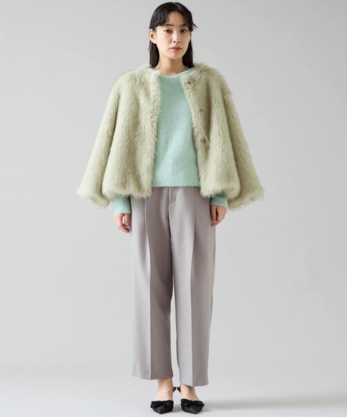 Tiara(ティアラ)の「タックバレルパンツ(その他パンツ・レディース・ブラック/ダークブラウン・2/3/4)」の3枚目の写真